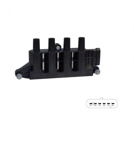 Bobina De Encendido Velko 0040100074 Fiat Uno