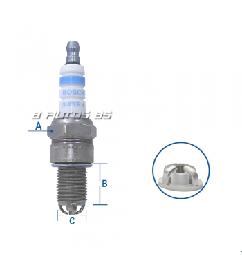Bujia Bosch Wr78 4 Electrodos Blister