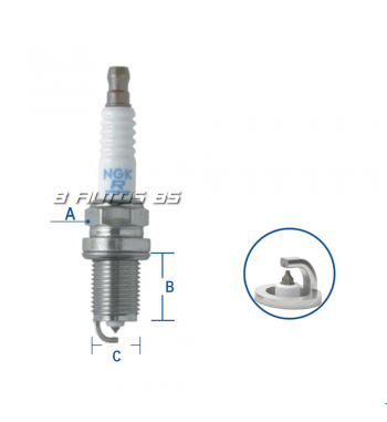 Bujia Ngk Pfr5g-11 Laser Platinum
