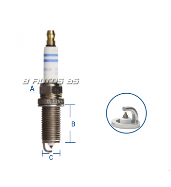 Bujia Bosch Fr6mpp332 Platino Bmw/mercedez Benz