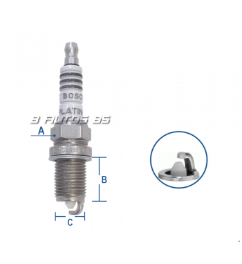 Bujia Bosch Fr6dp Platino Chevrolet/renault