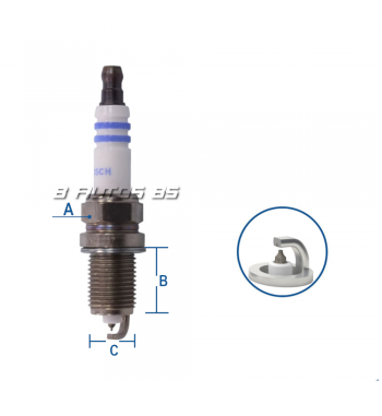 Bujia Bosch Fr6li332s Iridio Honda/ Vw