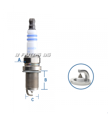 Bujia Bosch Fr7ki332s Iridio Audi/bmw/mercedes Benz