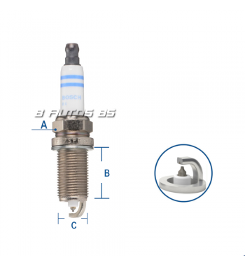 Bujia Bosch Fr7spp302u Doble Platino Bmw