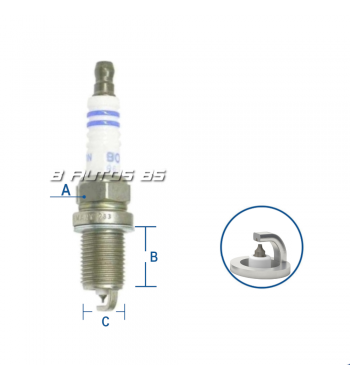 Bujia Bosch Fr7kpp332 Platino Audi/wolkswagen