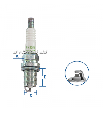 Bujia Ngk Bkr6e-11 Compatible Con Chevrolet, Mazda, Renault