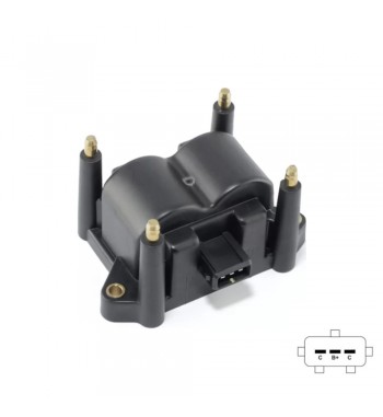 Bobina De Encendido Porter C5110JA Chery QQ, Tiggo