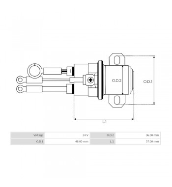 Automatico Arranque Auxiliar 24V 37mt, 41mt