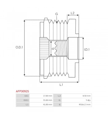 Polea Alternador Chevrolet Orlando