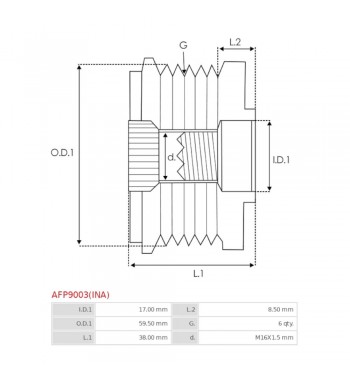 Polea Alternador Kia Picanto, Ford Explorer