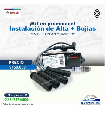 Kit Instalacion Alta y Bujias Renault