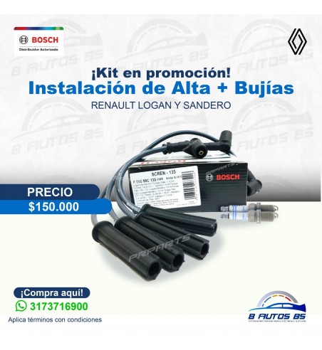 Kit Instalacion Alta y Bujias Renault