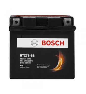 Bateria De Moto Bosch Btz7s-bs 12v 6ah
