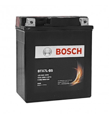 Bateria De Moto Bosch Btx7l-bs 12v 6ah
