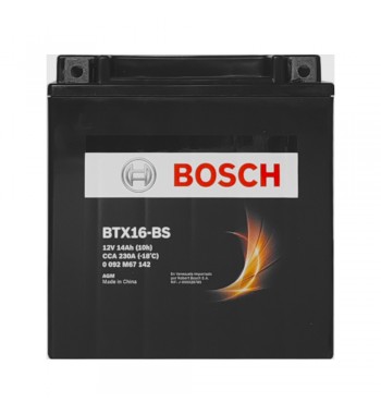 Bateria De Moto Bosch Btx16-bs 12v 14ah