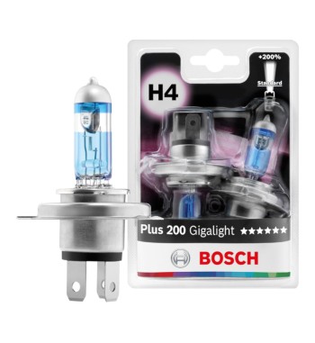 Bombillos Bosch H4 X2 Plus 200%+luz 12v 60/55w