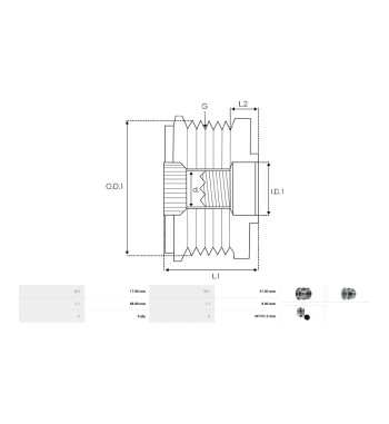 Polea Alternador Ford Ecosport