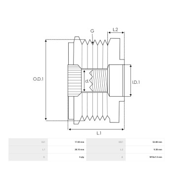 Polea Alternador Chevrolet Aveo