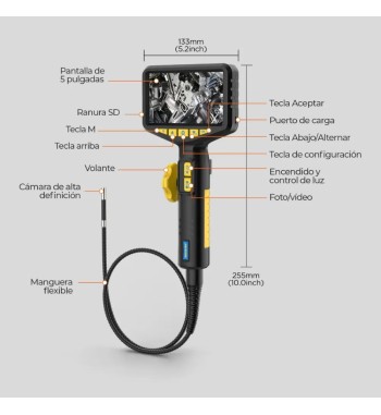 Boroscopio Automotriz Autool Svb305 1080p Hd Con Luz Led